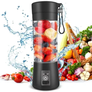 recargeable juicer blender 6 blades 380ml portable juicer cup & smoothie maker charging