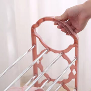 5 layer multi functional rack versatile stackable organizer for shoes, kitchen rack, bedroom corner racks, lounge portable shelves x rack, space saving plastic cabinet, easy assembly, ideal for home storage & closet shoe shelf