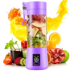 recargeable juicer blender 6 blades 380ml portable juicer cup & smoothie maker charging