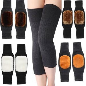 wool knee warmer unisex knee pads with strap